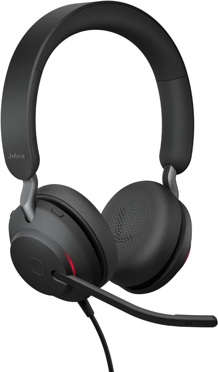 Stereo Headset met Microfoon voor Kantoor en Thuiswerken - USB-C/A, Teams Gecertificeerd