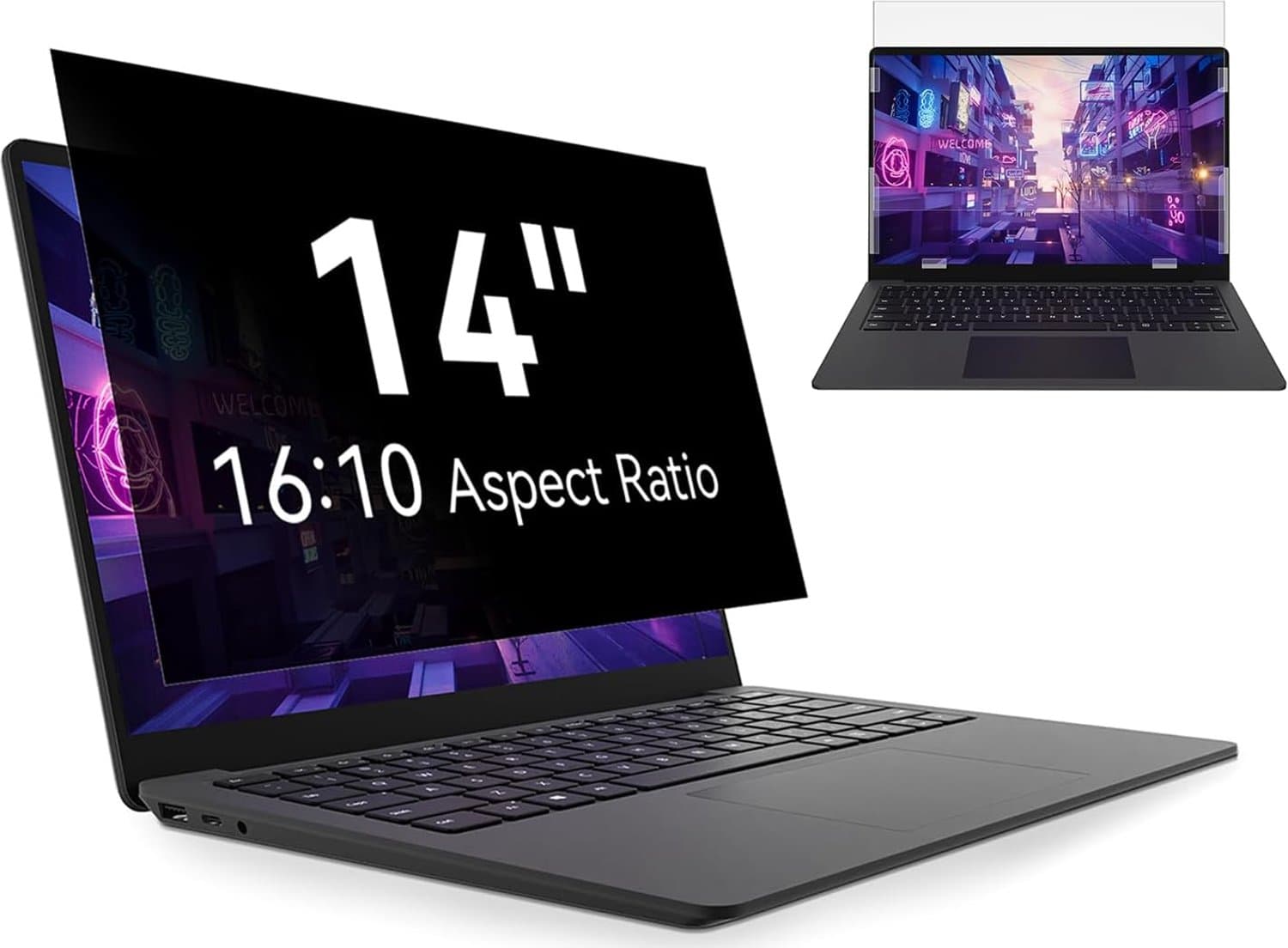 Privacy Filter 14" 16:10 Laptop - Anti-Glare & Blauw Licht Filter