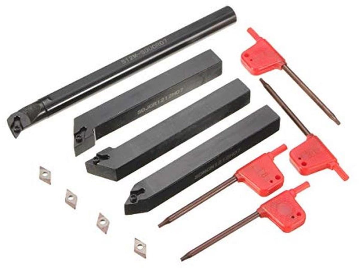 Draaibank Snijgereedschap Set met 4 Indexeerbare Inserts