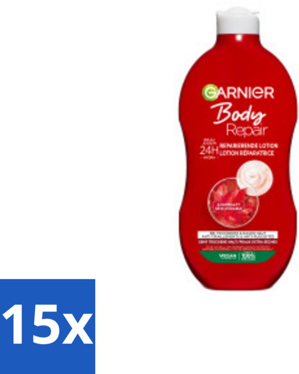 Garnier - Body - Bodylotion - Repair - Herstellend & Hydraterend - 400 ml - Bulkverpakking - 15 stuks