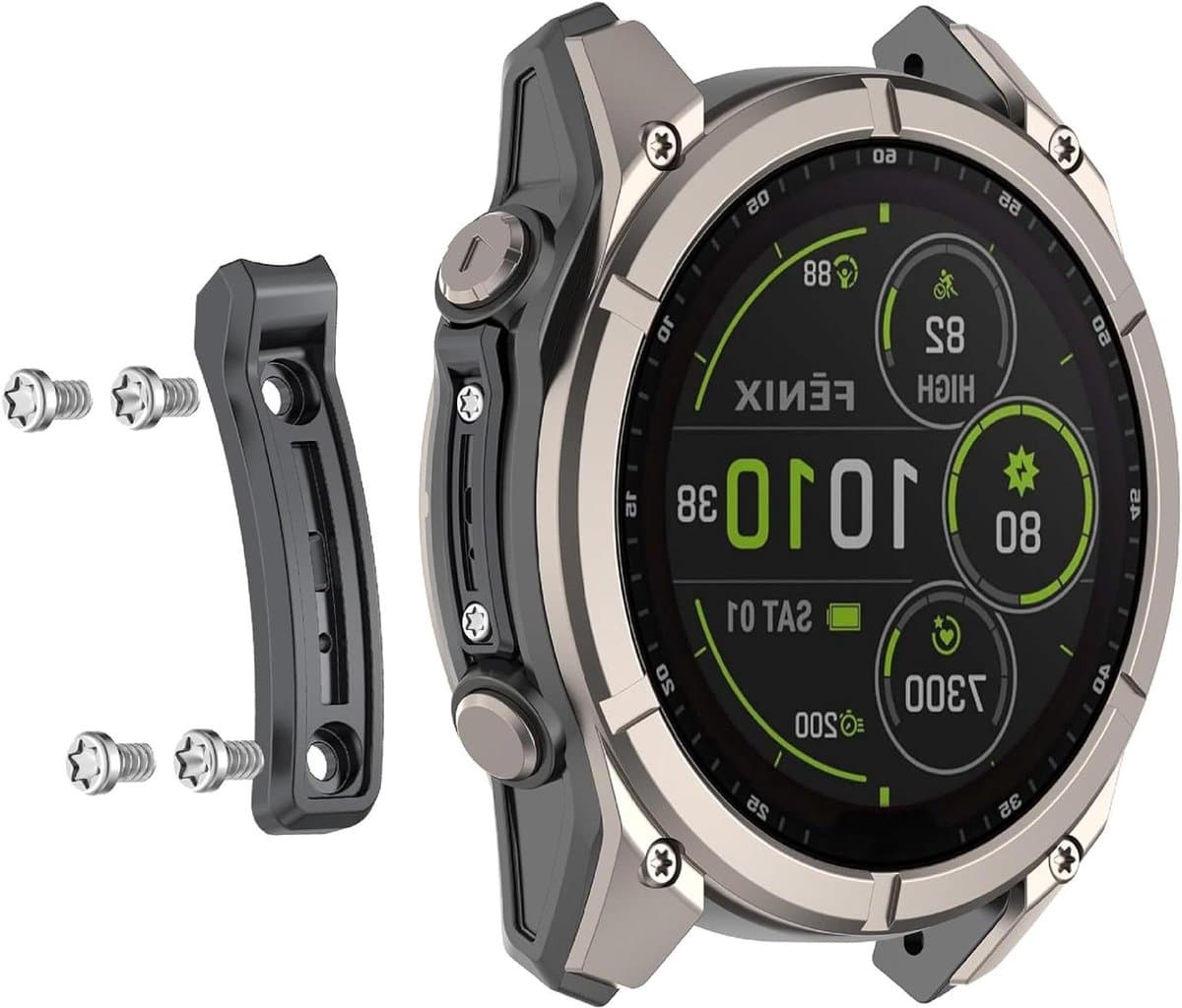 Metalen Sensor Bescherming - Smartwatch Beveiliging - Horloge Beschermen - Specifiek Ontwerp - 51 mm - Grijs