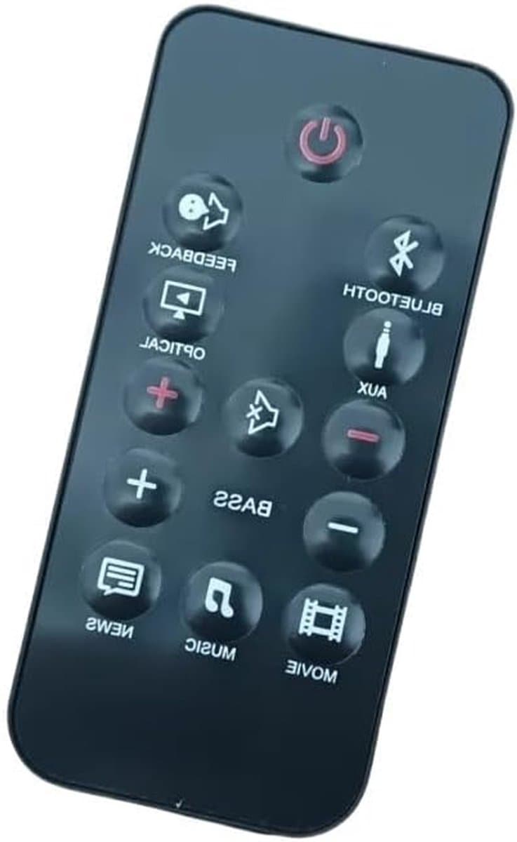 Universele Afstandsbediening - Soundbar Controller - Soundbar Bediening - Eenvoudig in Gebruik - 433 MHz - Zwart