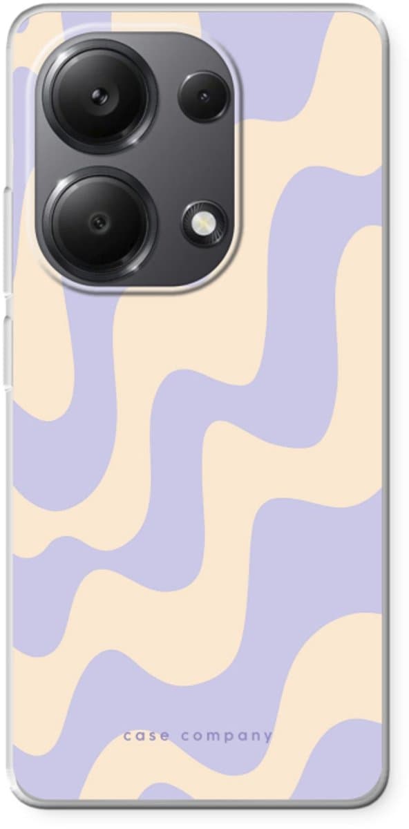 Case Company® - Hoesje geschikt voor Xiaomi Redmi Note 13 Pro 4G hoesje - Flow - Soft Cover Telefoonhoesje - Bescherming aan alle Kanten en Schermrand
