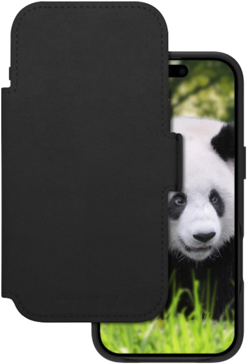 DBramante1928 Lynge iPhone 17 Air Book Case Leer met MagSafe Zwart