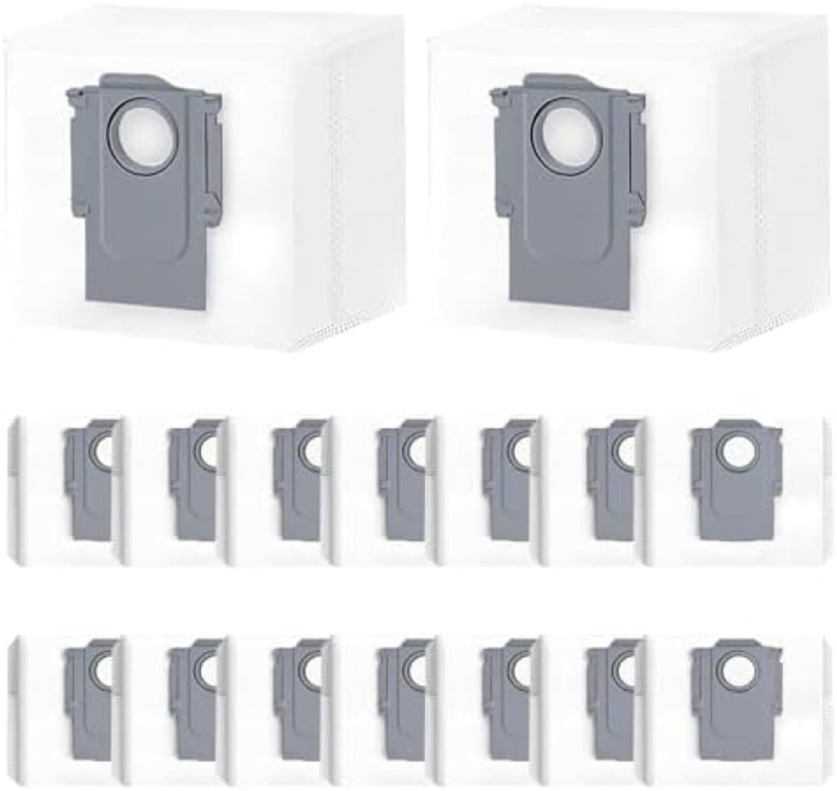 PromoHome 16 stuks stofzakken voor robotstofzuigers - 3L capaciteit - Hoge filtratie efficiëntie - Universele compatibiliteit met diverse modellen