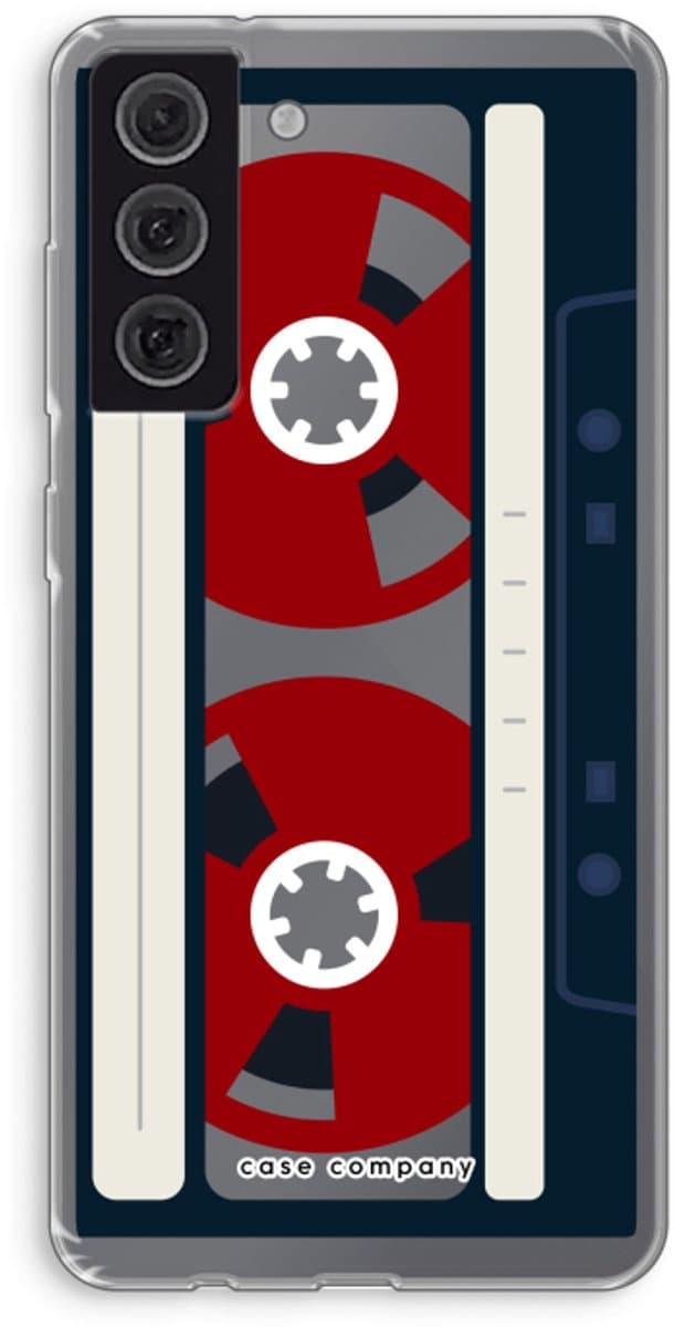 Case Company® - Hoesje geschikt voor Samsung Galaxy S21 FE hoesje - Here's your tape - Soft Cover Telefoonhoesje - Bescherming aan alle Kanten en Schermrand