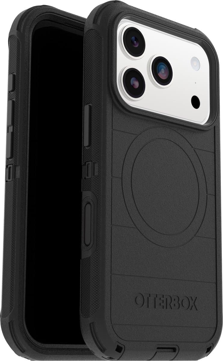 Otterbox Defender Pro iPhone 17 Pro Back Cover met MagSafe Magneet Zwart