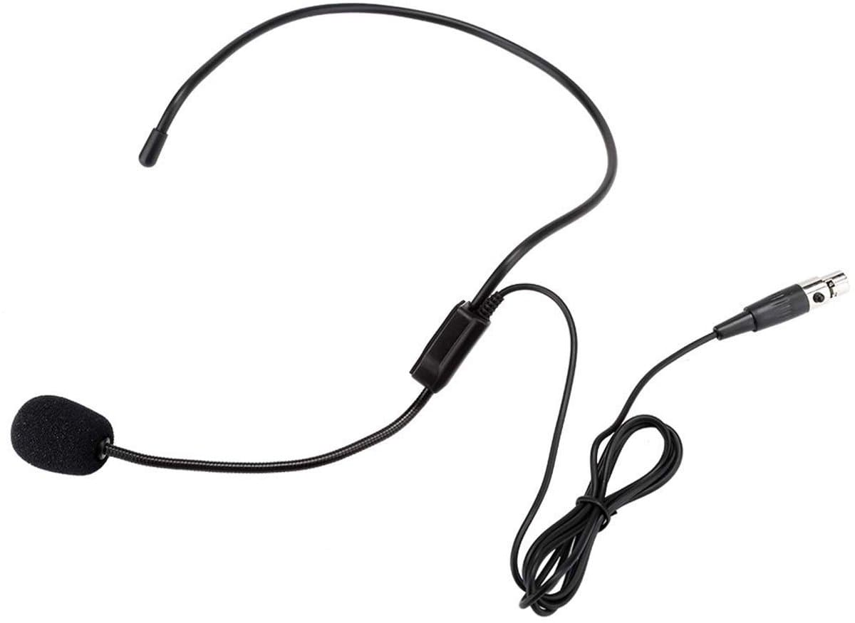 aladdien - Head-wear headset - Professionele draadloze microfoon - Comfortabel en geluidskwaliteit - Mini 3-pin TA3F - Geschikt voor sprekers - ...