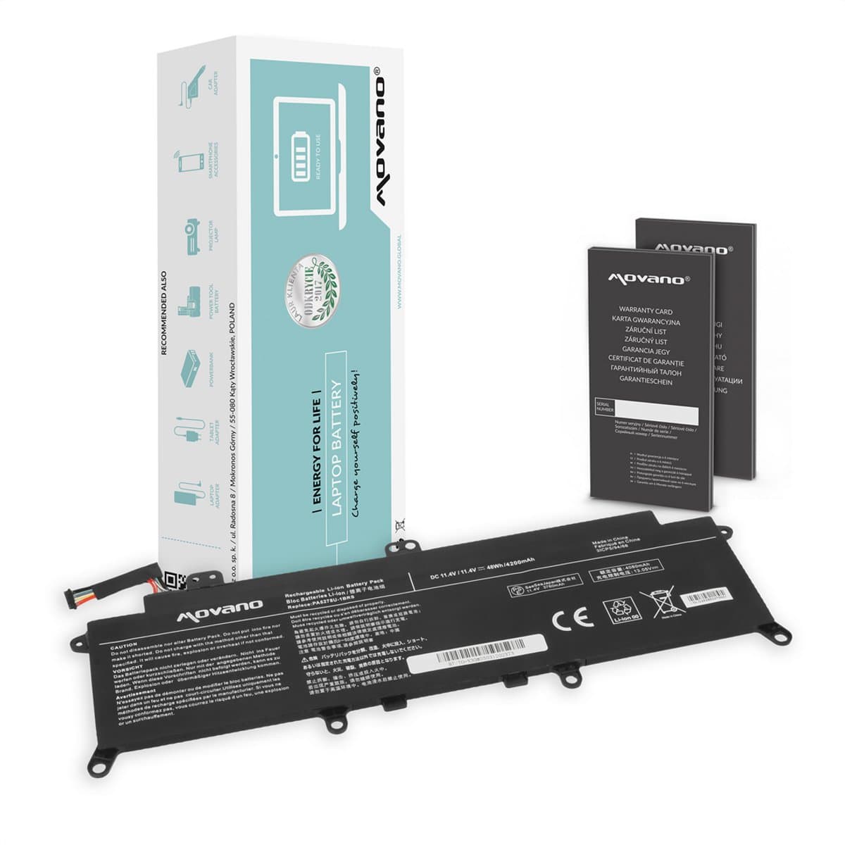 Movano Toshiba Serie - Batterij - Tecra X40-D/E/F - Portege X30-D
