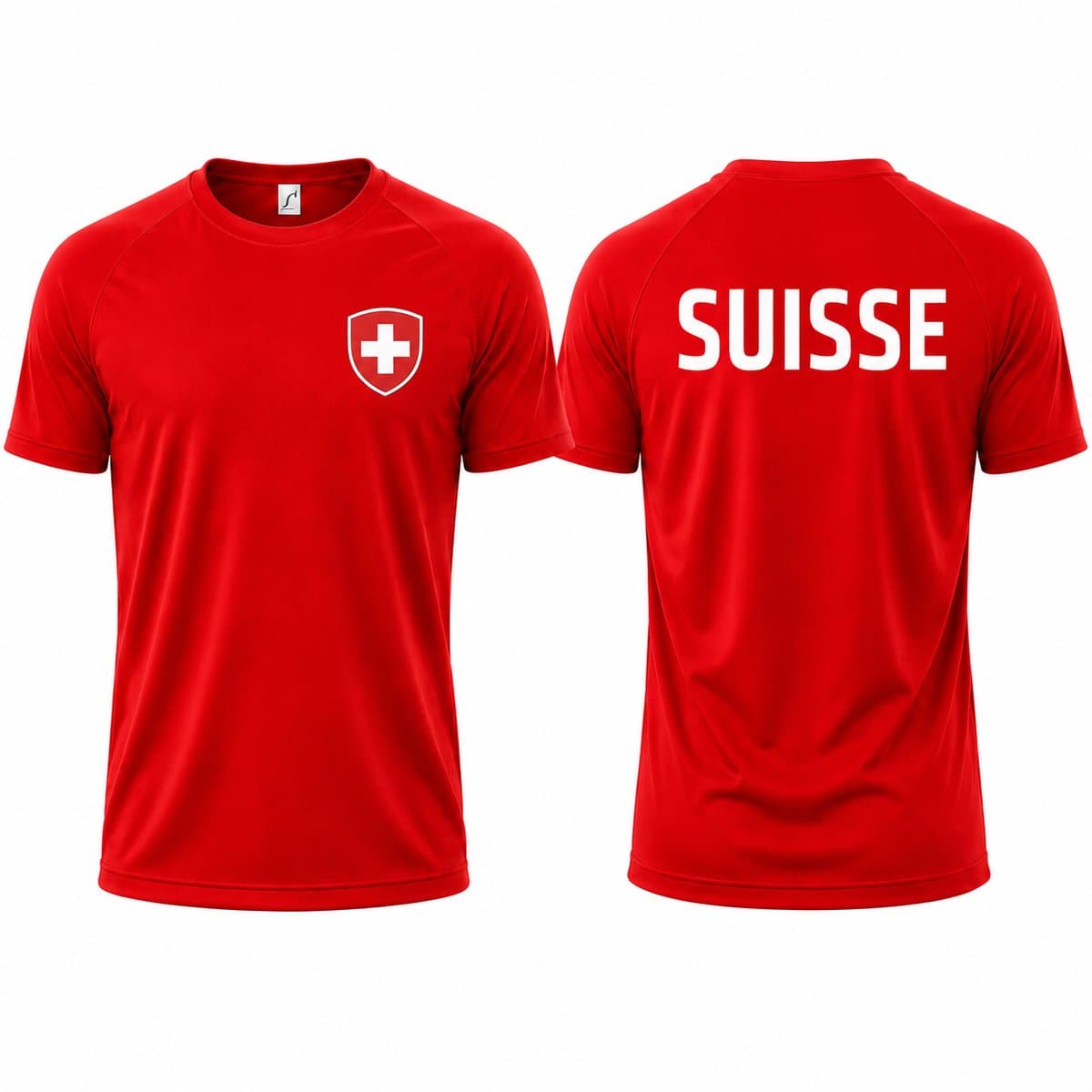 Landenteams Zwitserland - WK 2026 - Voetbal Shirt - Maat 2XL - Voetbaltenue - Voetbal Spullen - Dry Fit - Ademend - Mesh - Raglan Mouwen