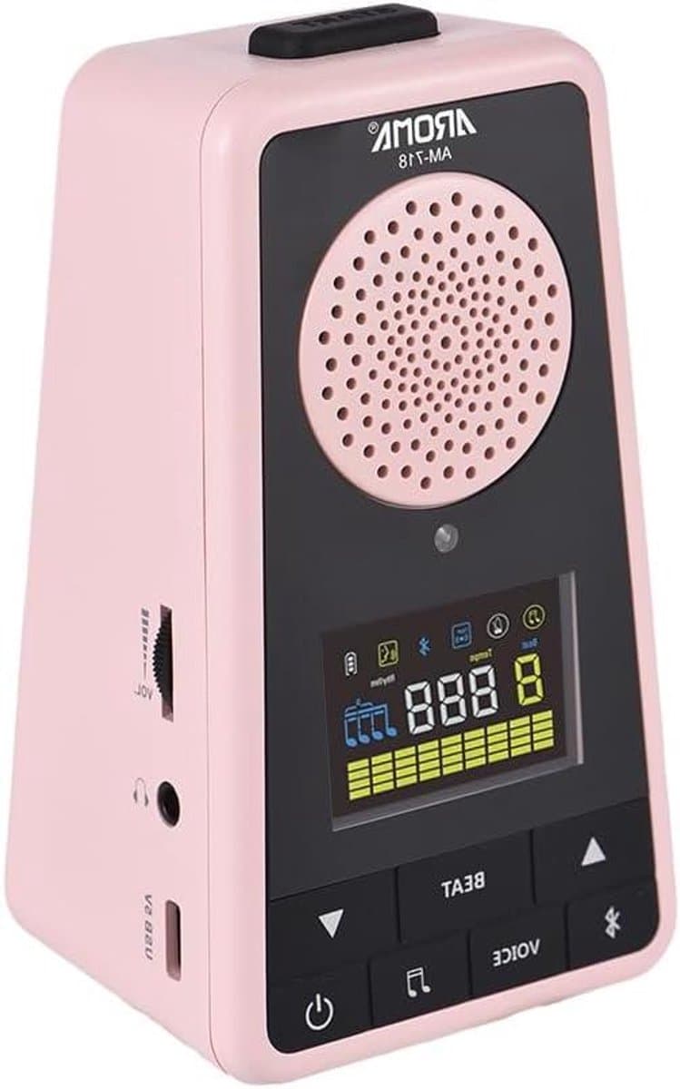 Digitale Metronoom - Tuner Metronoom - Muziek Oefenen - Met Ingebouwde Speaker - 1300mAh Batterij - Zwart