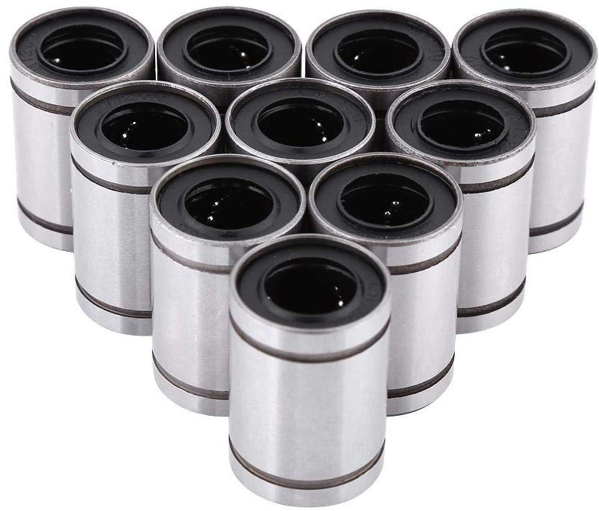 JHUBERS- Lineaire Lagers 10 Stuks - 12mm Kogelgelagerd - Dubbel Afgedicht - Geschikt voor 3D Printers - Langdurige Levensduur - Hoogwaardige Staal - Lager