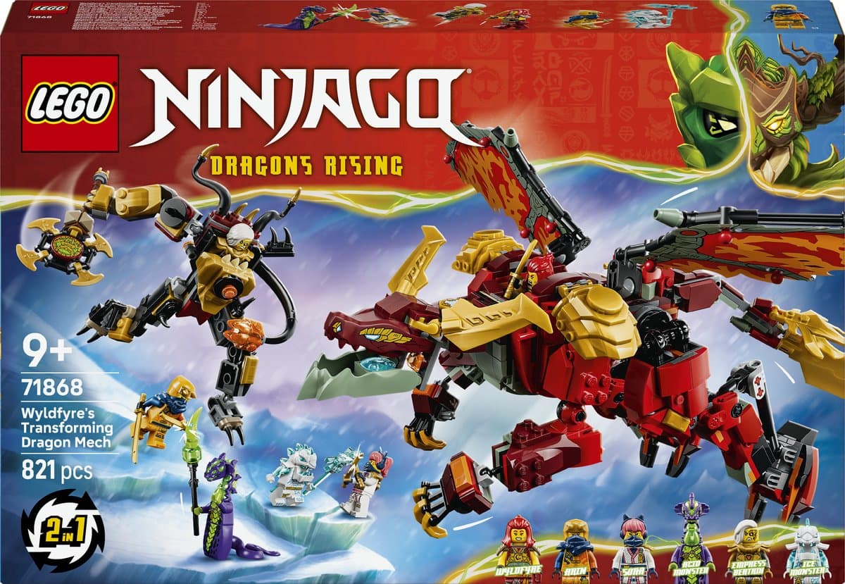 LEGO Ninjago Wyldfyre's Transformerende Drakenmecha 71868