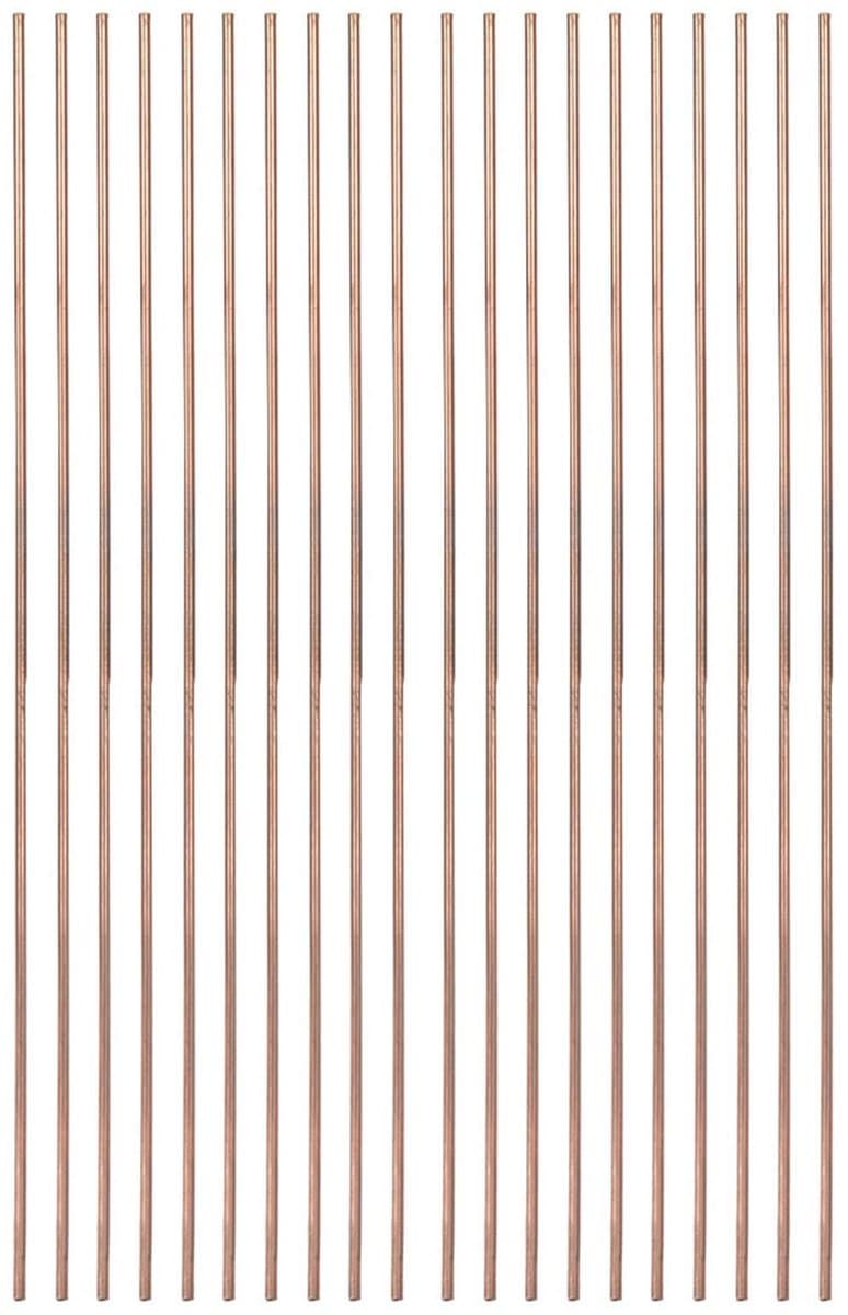 Dailygoody - Fosfor koperen lasstaaf - 20 stuks - Duurzaam en betrouwbaar - 2,5 mm diameter - Geschikt voor airconditioning en koelkasten