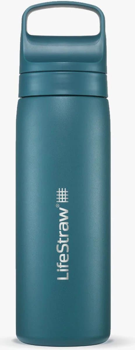 LifeStraw waterfilterfles Go 2.0 Laguna Teal RVS geïsoleerd 500 ml - Blauw
