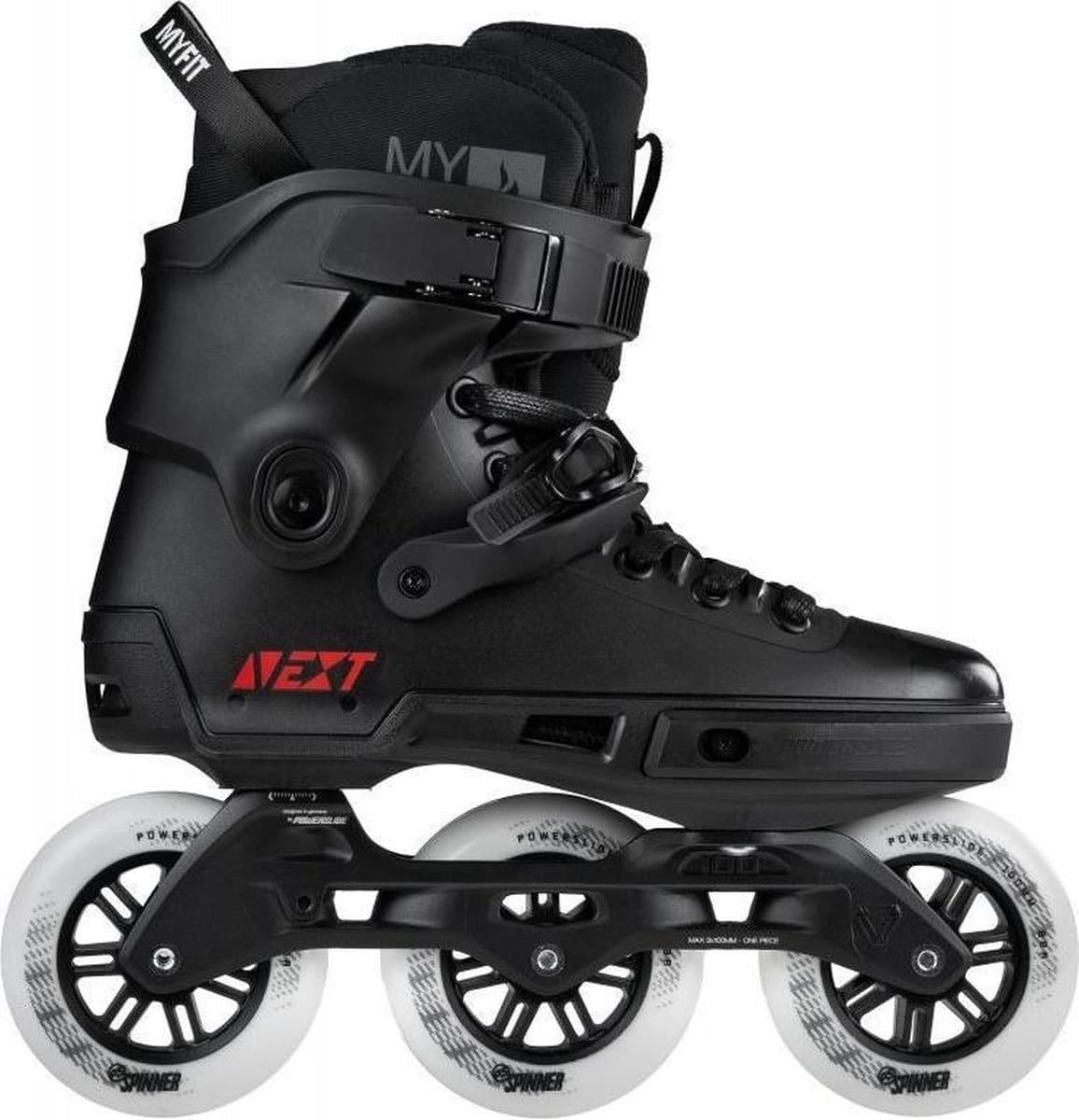 Powerslide Inline Skates Next Core 100 Hardboot 88a Zwart Mt 36-37