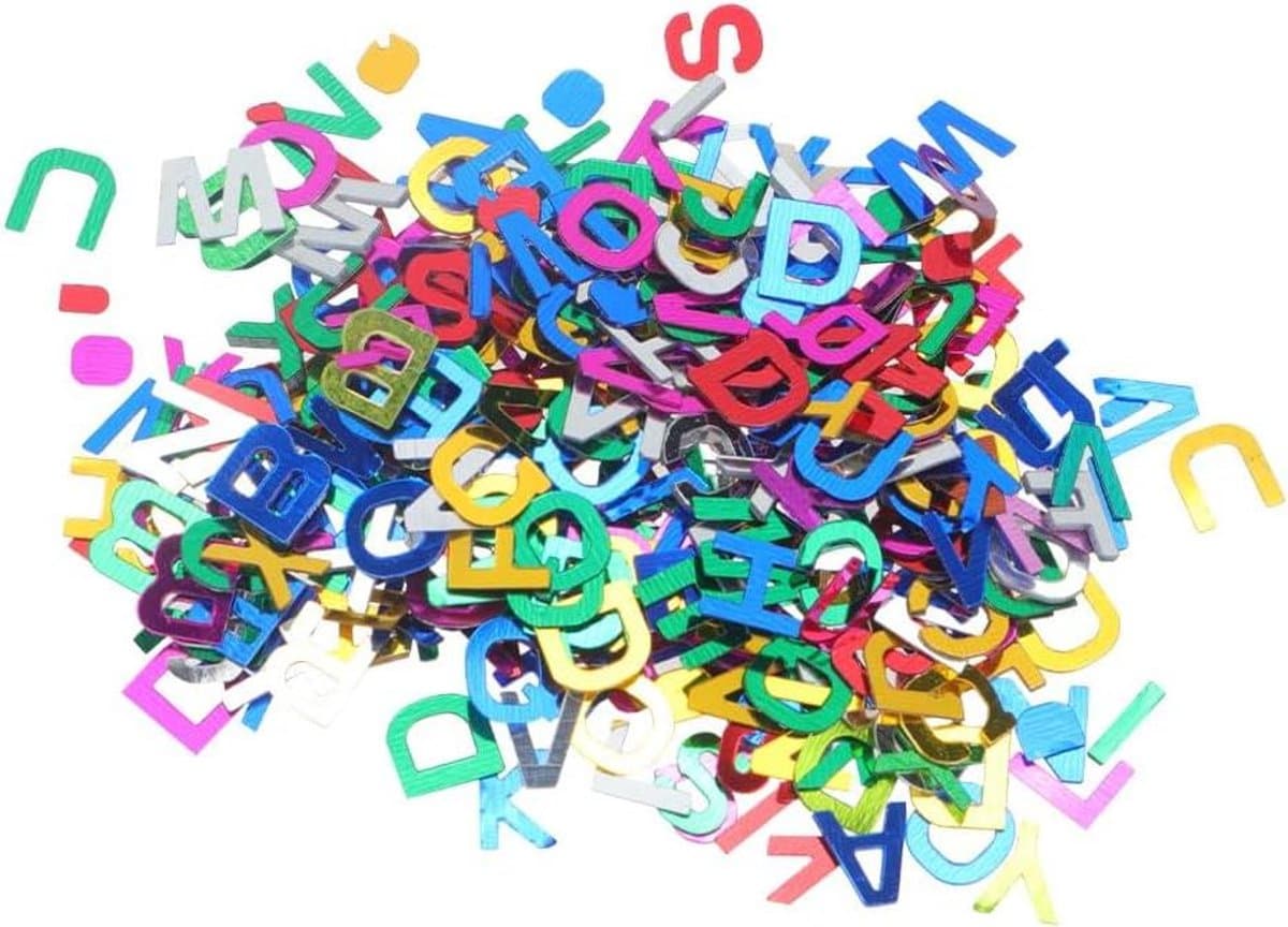 Confetti Papieren Letters - Tafeldecoratie Feestartikelen - Feestversiering Maken - Geen Glitter - 6000 stuks - Kleurrijk