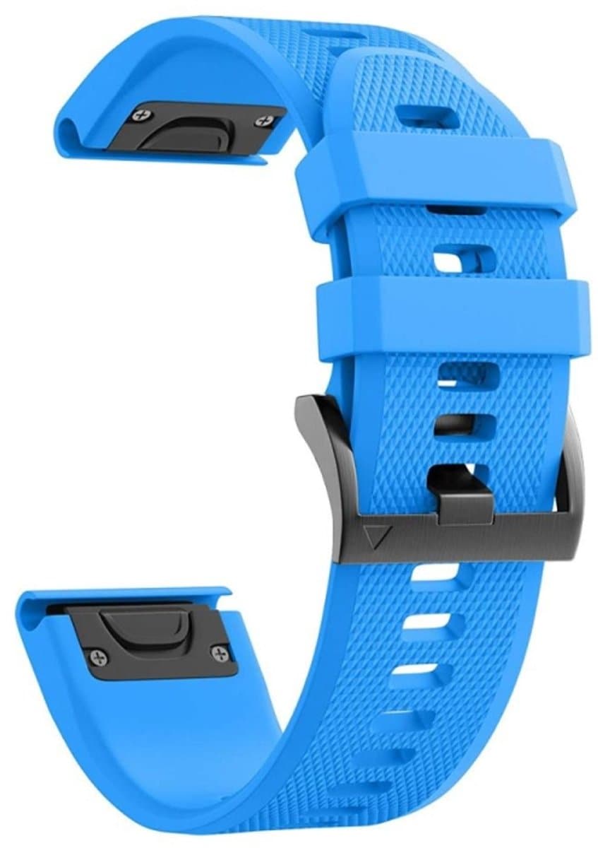 Voor Garmin Fenix 7S 20mm Silicone Watch-band (SkyBlue)