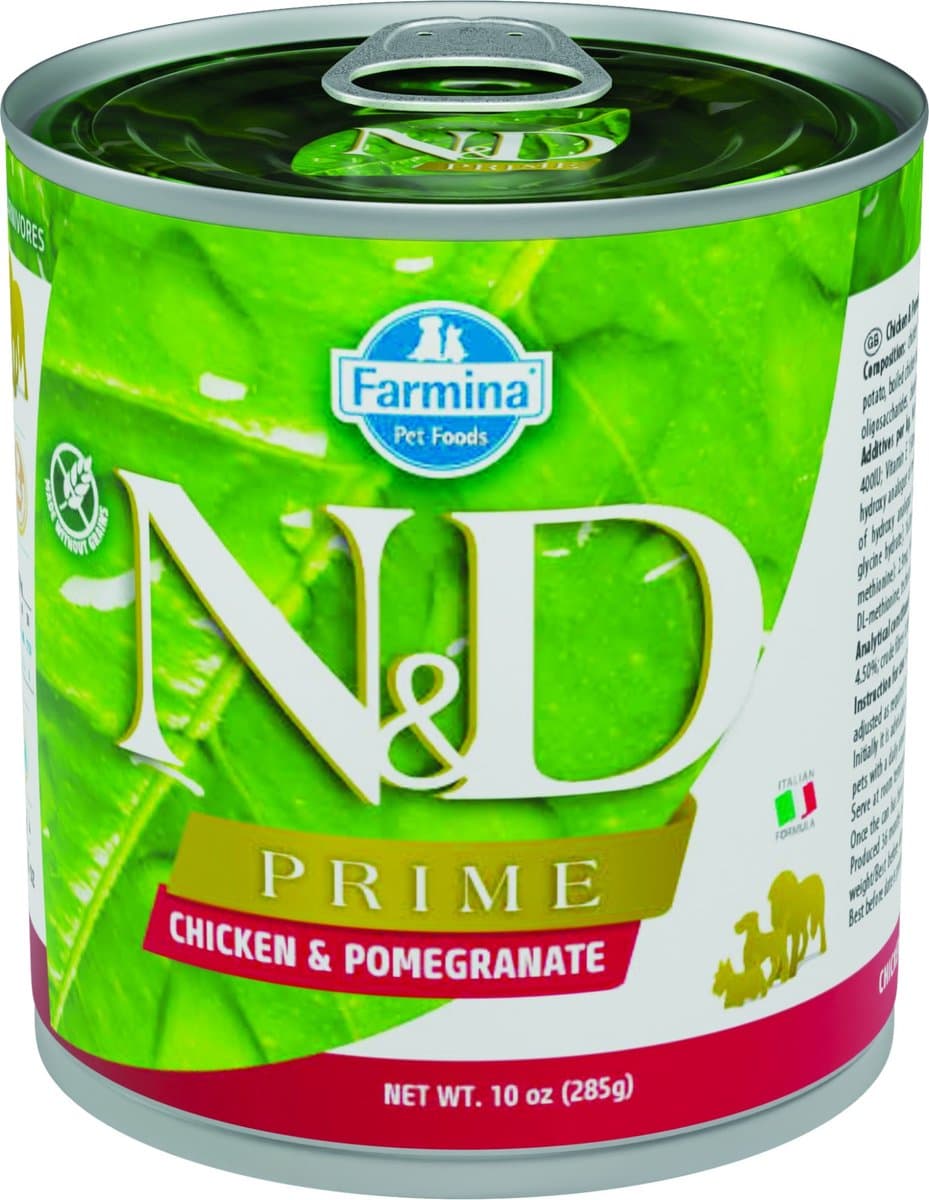 Farmina N&D Hond Prime Kip & Granaatappel Adult 285 gram