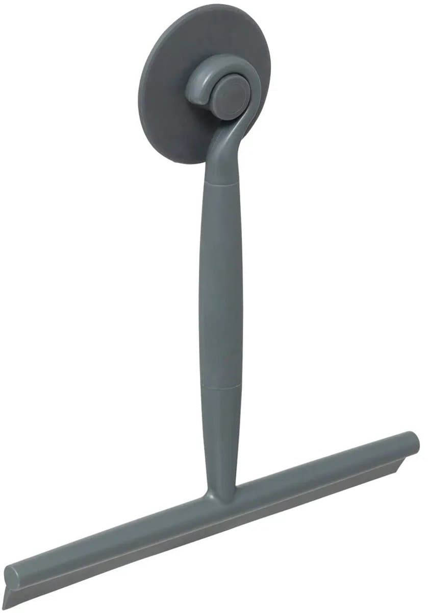 5five Glas Schraper met Zuignap - Donkergrijs, 22 cm