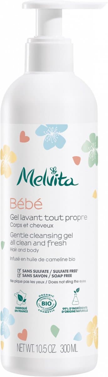 Melvita Bébé Biologische Reinigingsgel Voor Lichaam en Haar 300 ml