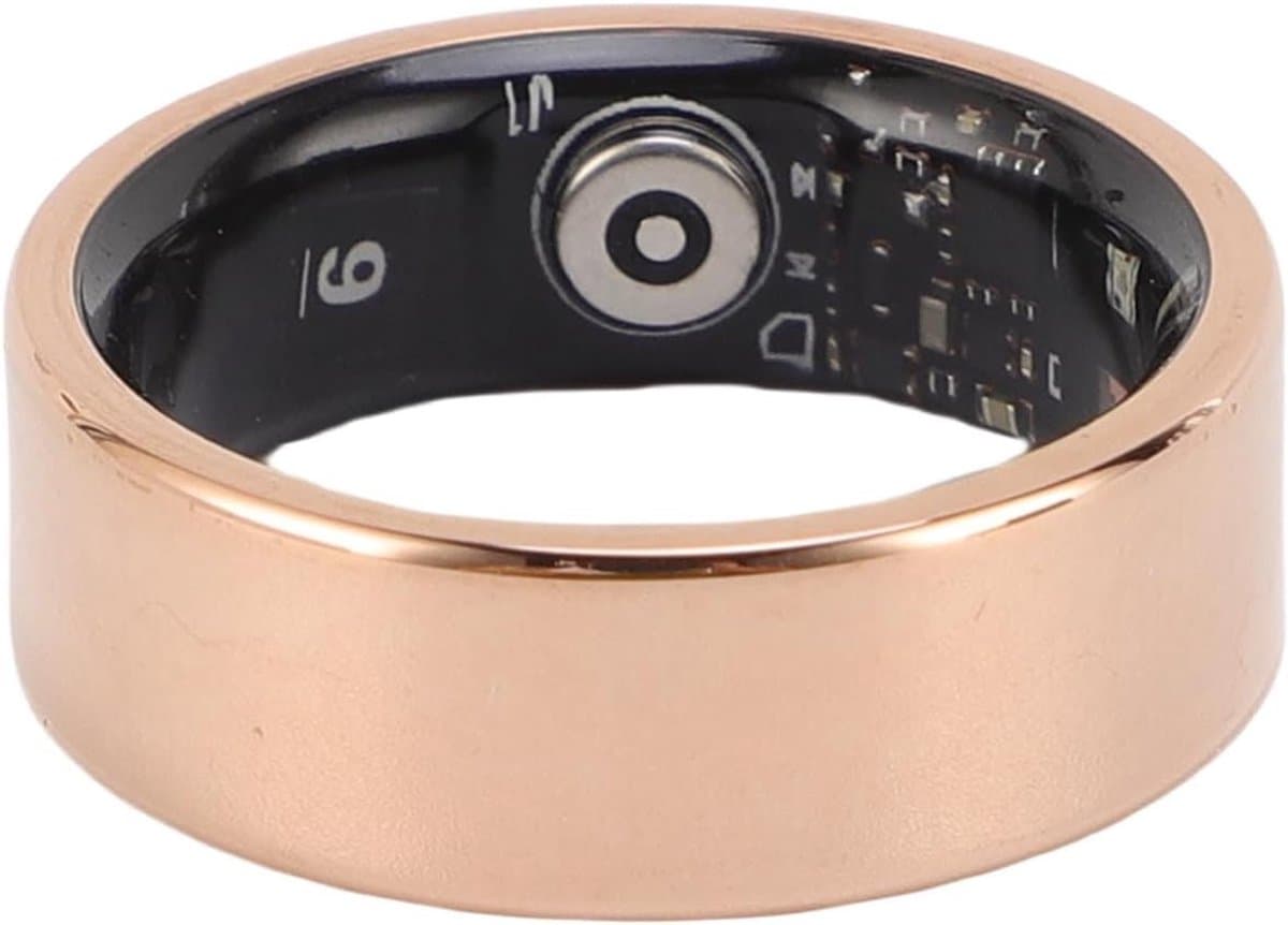 Slimme Ring - Fitness Tracker - Gezondheid Monitoren - IP68 Waterbestendig - ID 22.2mm - Rosé Goud