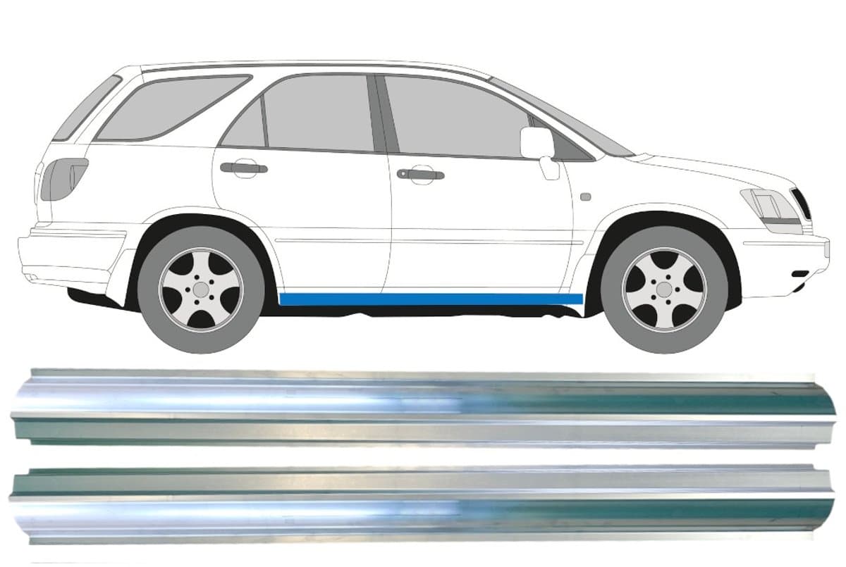 Reparatie dorpel voor Lexus RX 1998-2003 / Links = Rechts (symmetrisch) / Set