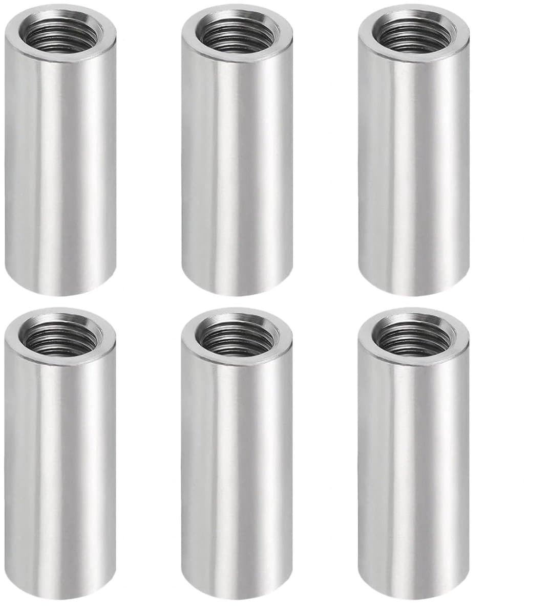 Langere draadmoeren M8 x 30 mm - Ronde moeren - 304 roestvrij staal - Ideaal voor meubelmontage - ShopVlot