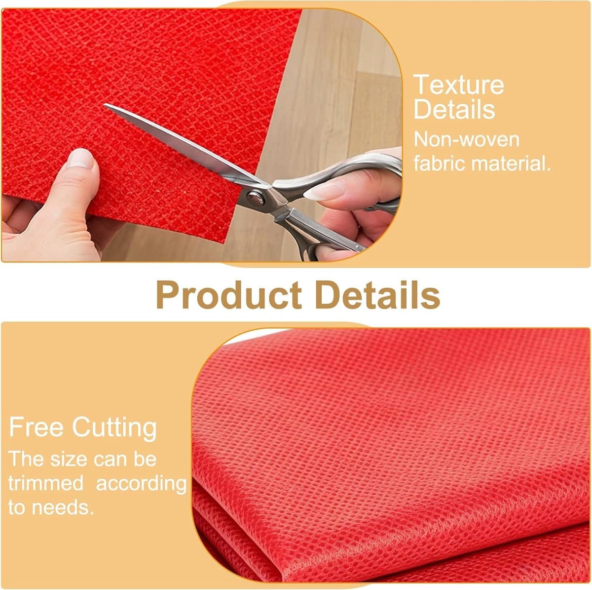 Rood tapijt loper 1 x 5 m - antislip materiaal - ideaal voor bruiloften - ShopVlot