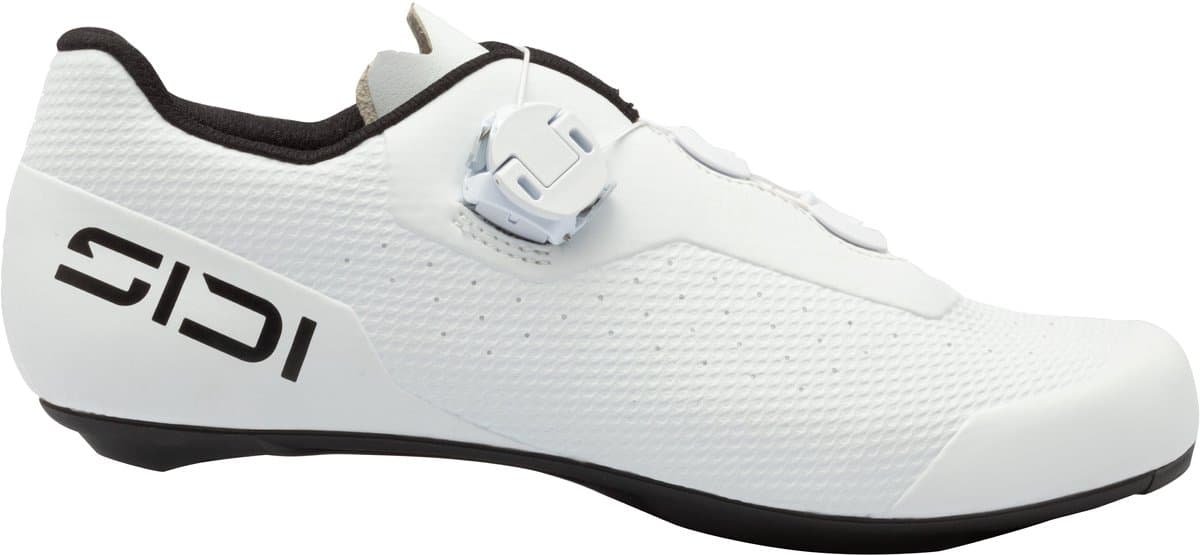 SIDI Fast 3 - Fietsschoen - Wielrenschoen - Wit - Heren - Carbon composite zool - Draaislot - Ademende mesh schacht - Maat 45.5