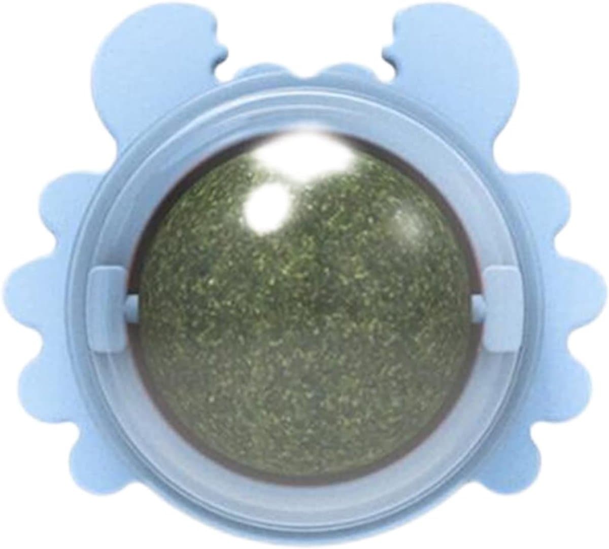 Kattenkruid Wandbal - Kattenbal Krabvorm - Tanden Poetsen - Natuurlijk Materiaal - 5.5 cm - Groen