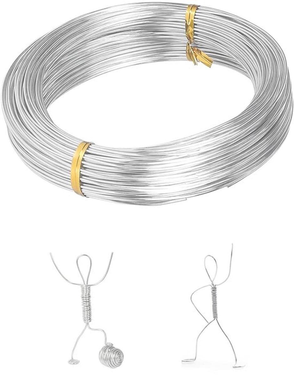 1 mm x 30 m Aluminium Draad - DIY Draad voor Armbanden - Sieraden - Creatieve Projecten - Decoratieve Onderdelen - Modellering Draad