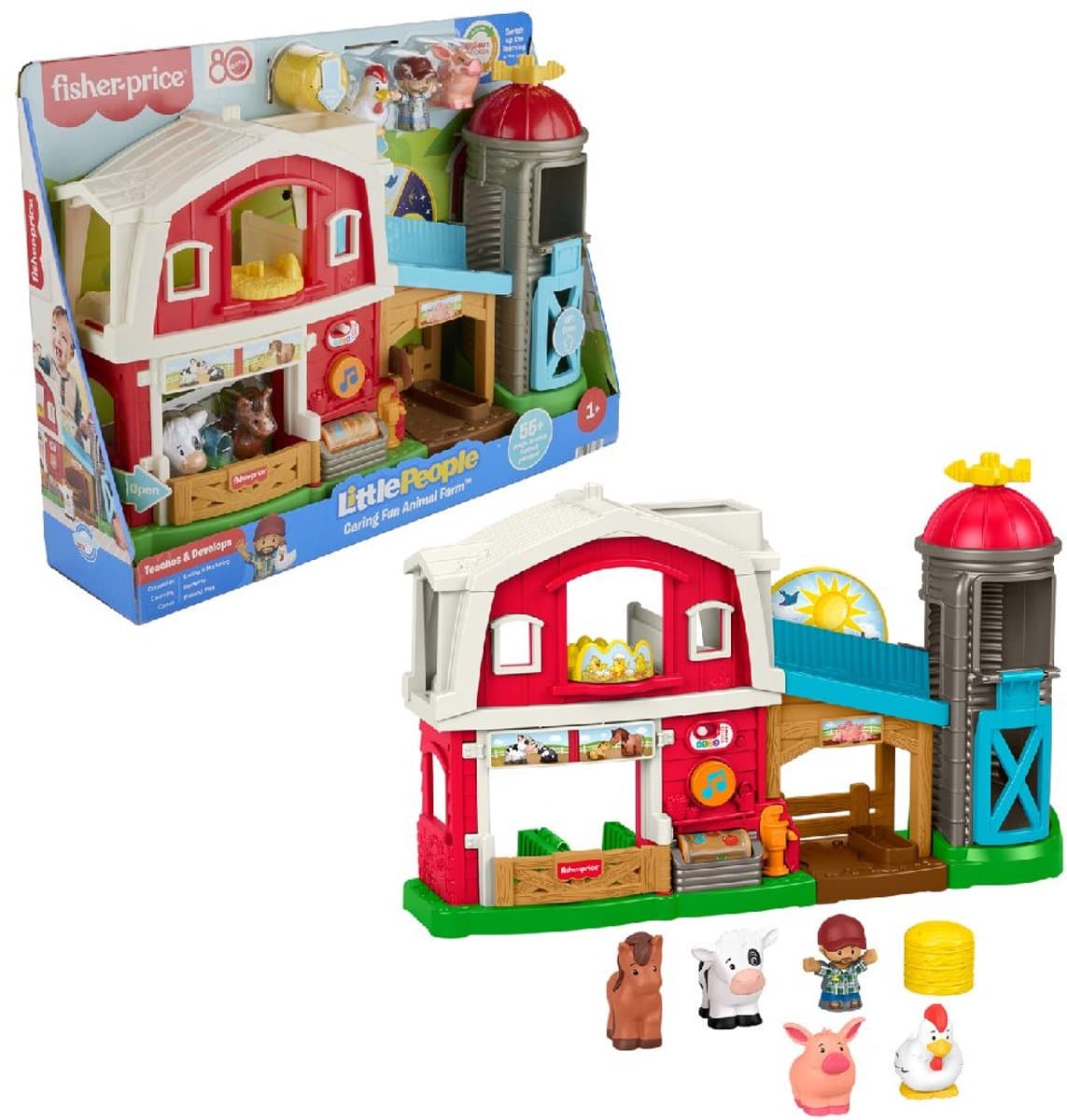 Fisher-Price Little People dierenverzorgingsboerderij speelset - 54 x 33 cm, meerkleurig