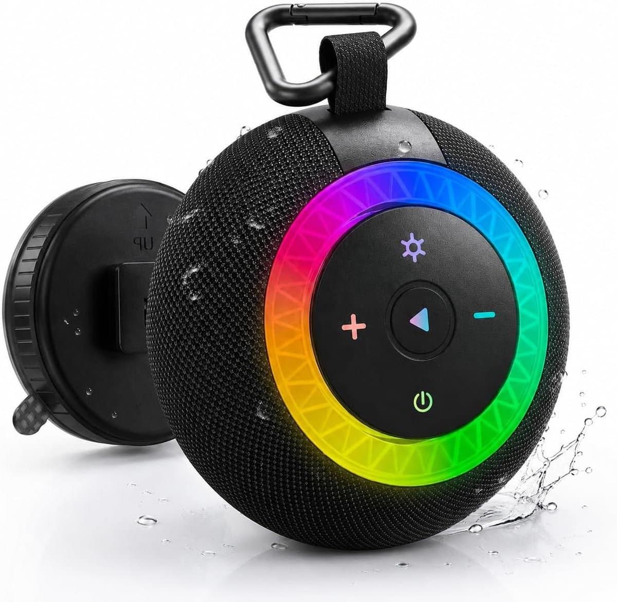 Draagbare Bluetooth Speaker - Kleine Muziekdoos - Muziek Luisteren - IPX7 Waterdicht - 24 Uur Afspeeltijd - Zwart