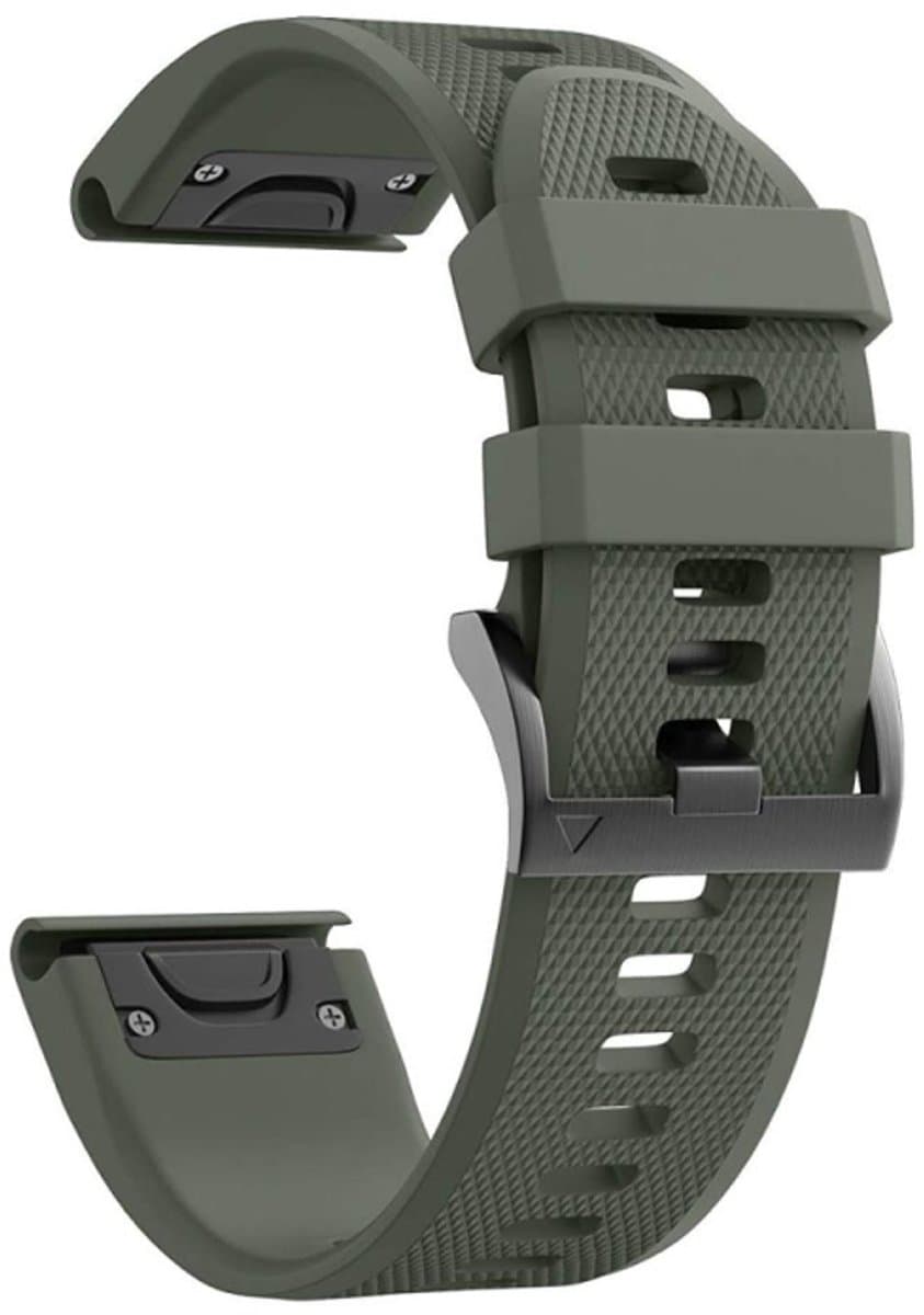 Voor Garmin Fenix 5s Plus 20mm Silicone Watch-band (Amygreen)