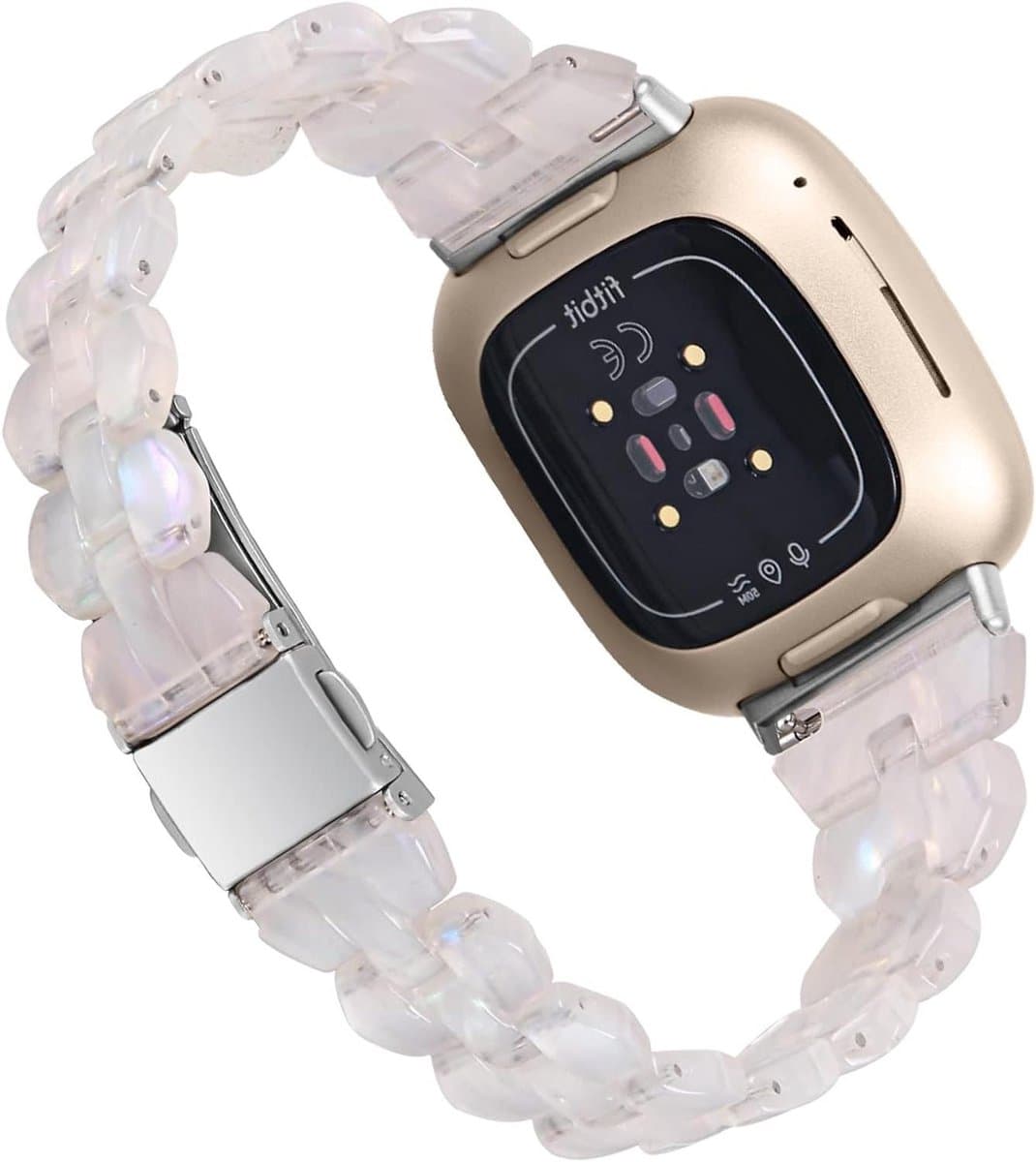 Hars Horlogeband - Sport Polsband - Smartwatch Personaliseren - Verstelbare Lengte - 140-205 mm pols - Zwart