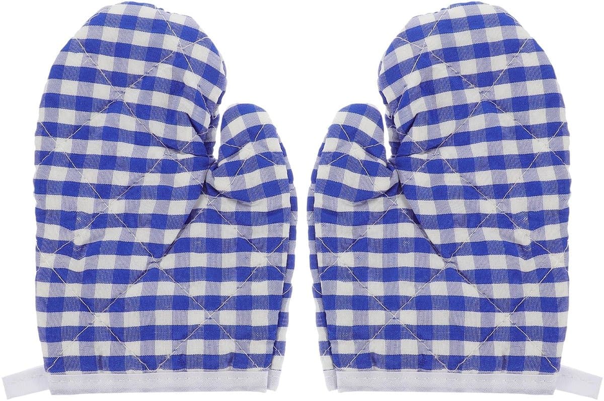 ONF3 - Kinderovenwanten - Hittebestendige kookhandschoenen - Hemelsblauw - Veilig voor kinderen - Ideaal voor het koken - 2 stuks