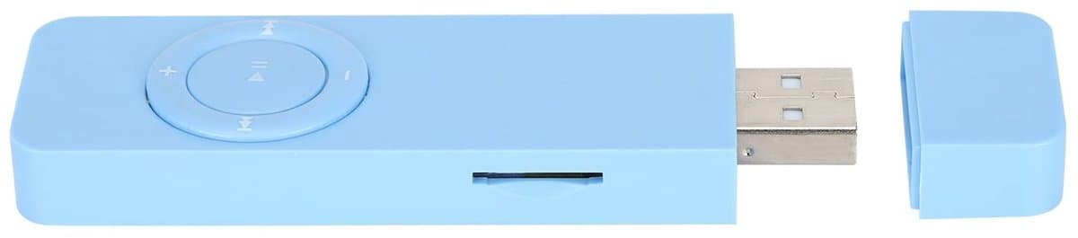 Allecto - Muziekspeler - MP3-speler met USB-aansluiting - Draagbaar en gebruiksvriendelijk - Blauw - Koptelefoon meegeleverd - Geschikt voor onderw...