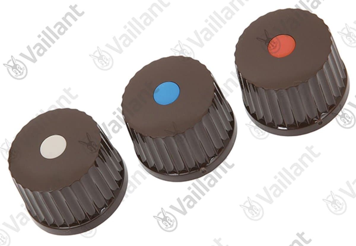VAILLANT Knop, bruin, (Set a 3) VEK 5/3 S, L Vaillant-nr. , 0020096371