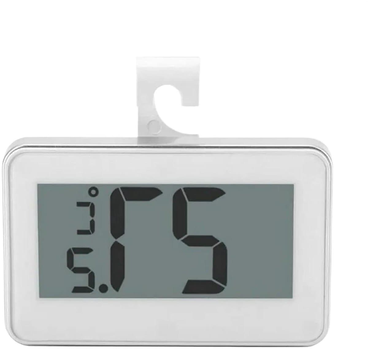 Digitale Koelkastthermometer - Vriezer Monitor - Voedsel Bewaren - Waterdicht Ontwerp - 7 x 5 x 2 cm - Wit