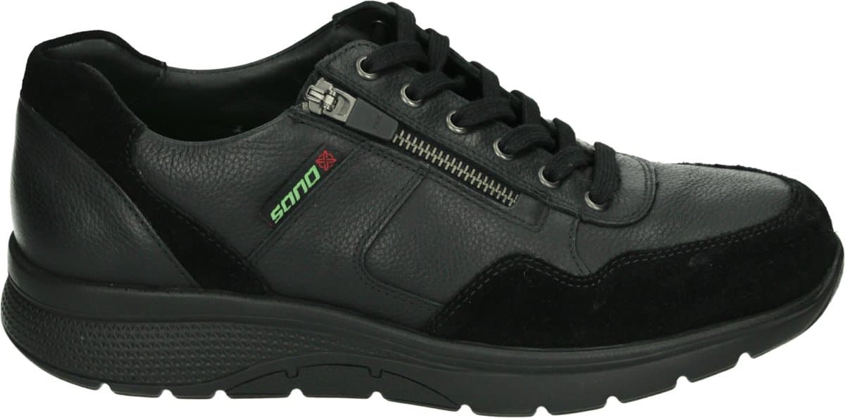 Mephisto Sano - AMORY - Vrije tijdsschoenenHeren veterschoenHeren sneakersCasual - Kleur: Zwart - Maat: 47