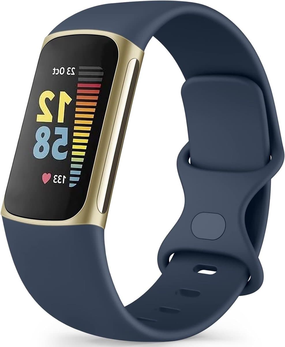 Zachte Sportarmband voor Fitbit Charge 5 en Charge 6 - Vervangbare Armband voor Dames en Heren, Comfortabel en Duurzaam