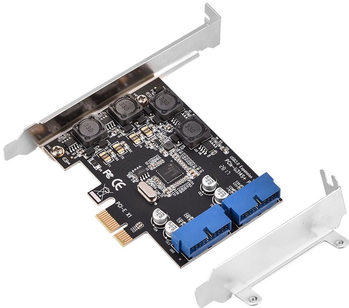 SVGCommerce - PCI Express Controller - USB 3.0 - Ideale uitbreiding - Intern 2-poorts - Snelle dataoverdracht - Geschikt voor desktop PC's - Windows c