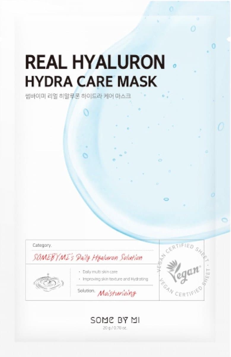 Some by Mi Real Hyaluron Hydra Care Mask moisturising mask 1pc