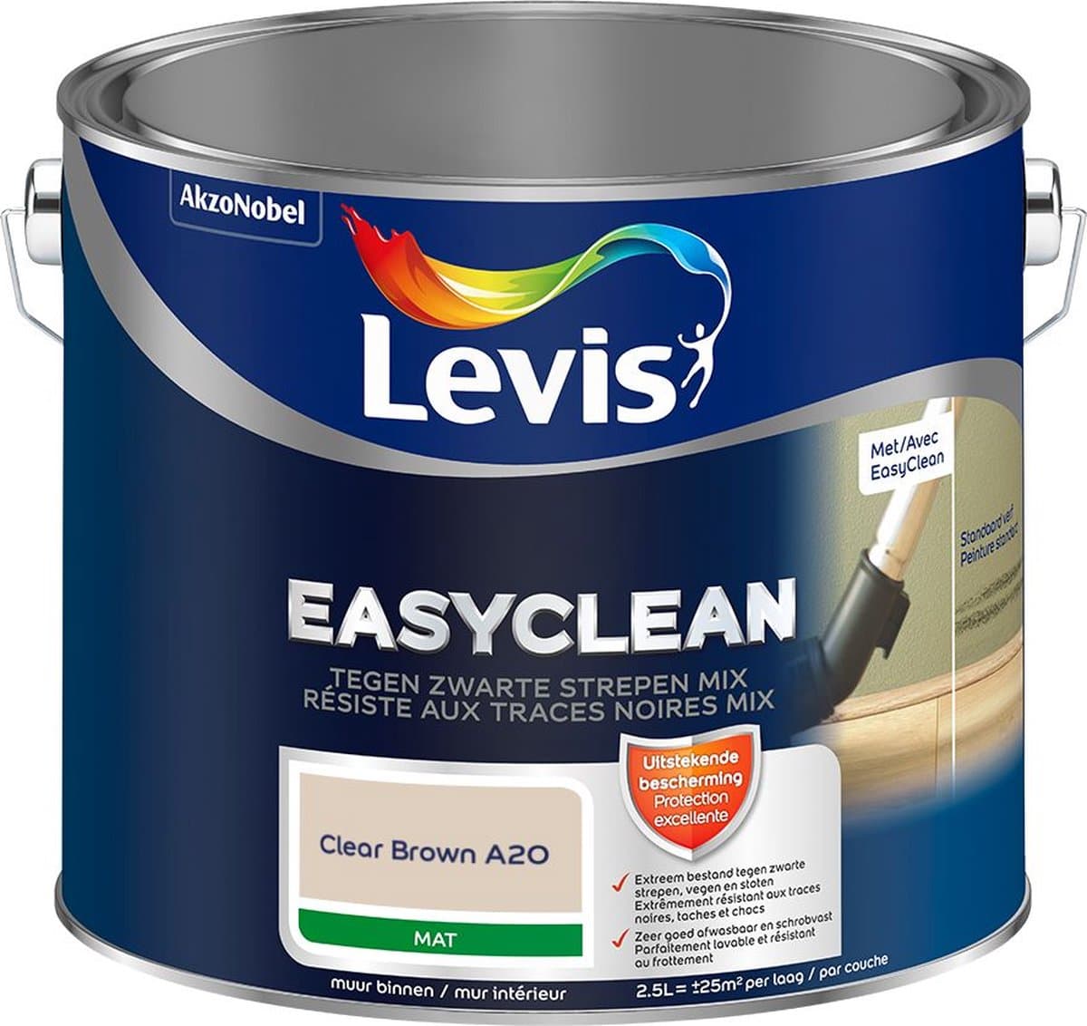Levis - EasyClean Tegen Zwarte Strepen Mix - Clear Brown A20 - 2,5 L