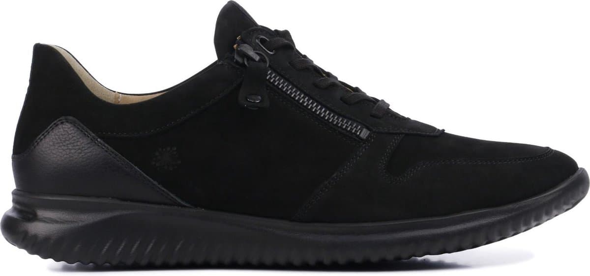 Hartjes Sneakers Dames - Lage sneakers / Damesschoenen - Nubuck - 111262 - Zwart - Maat 41