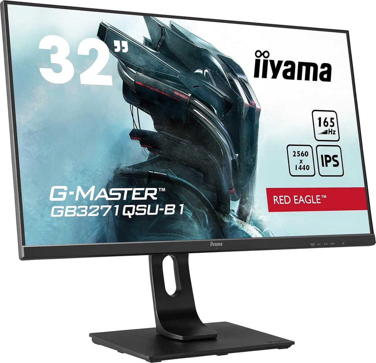 31,5" WQHD IPS Gaming Monitor 165Hz 1ms HDMI DP zwart