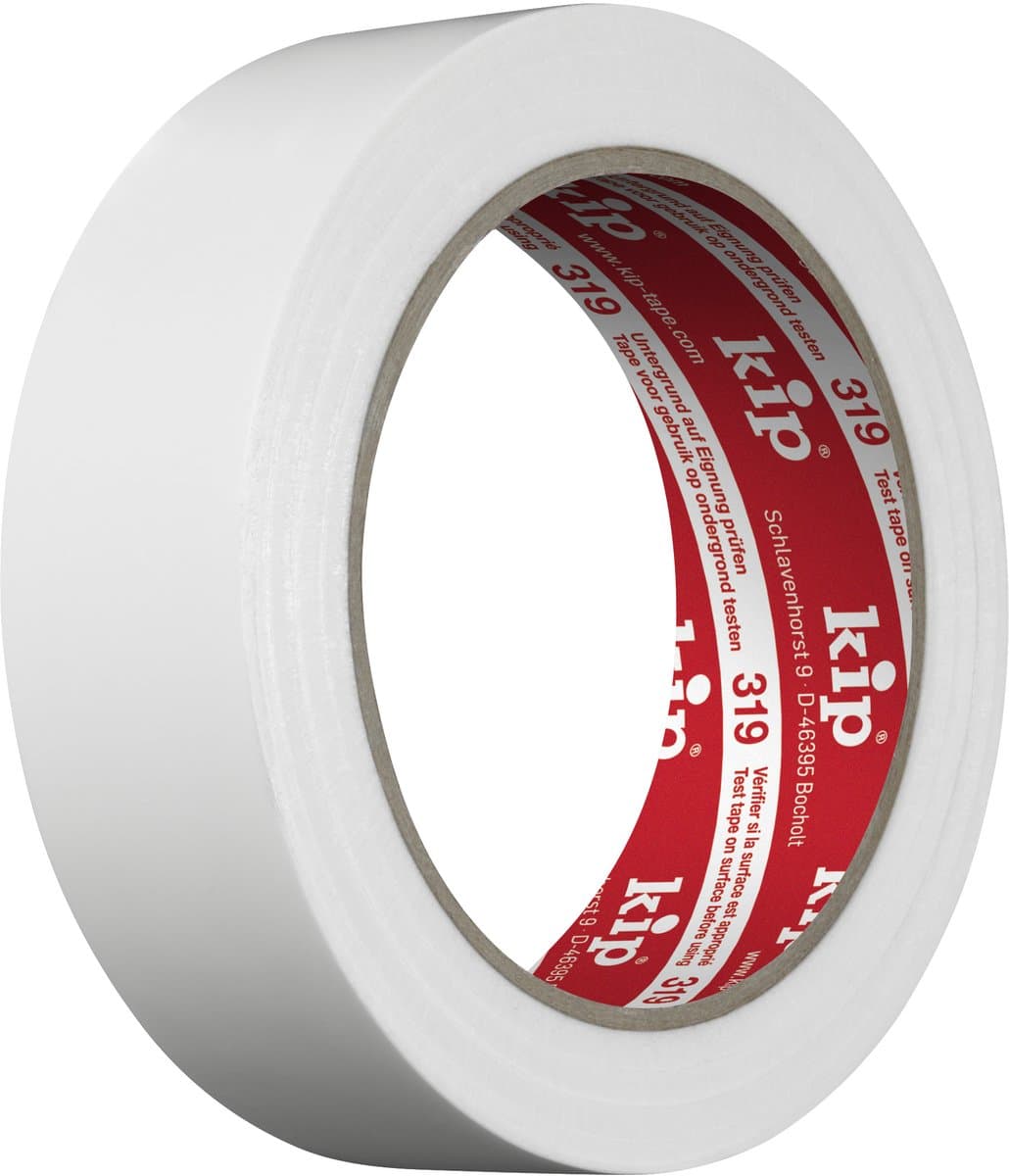Kip - PE-Beschermband - Wit - 30mmx33m - Zeer elastische afplaktape voor stuc- en pleisterwerk binnen en buiten - Vormstabiel en ongevoelig voor water en zuren - Ideaal voor kunststof ondergronden - Temperatuurbestendig -40°C tot 60°C