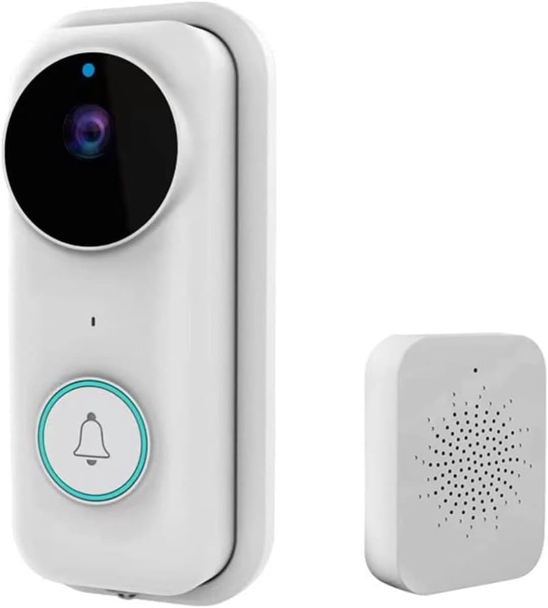 Slimme Deurbel - Video Intercom - Beveiliging Thuis - Nachtzicht Camera - 18x16x7.7cm - Zwart