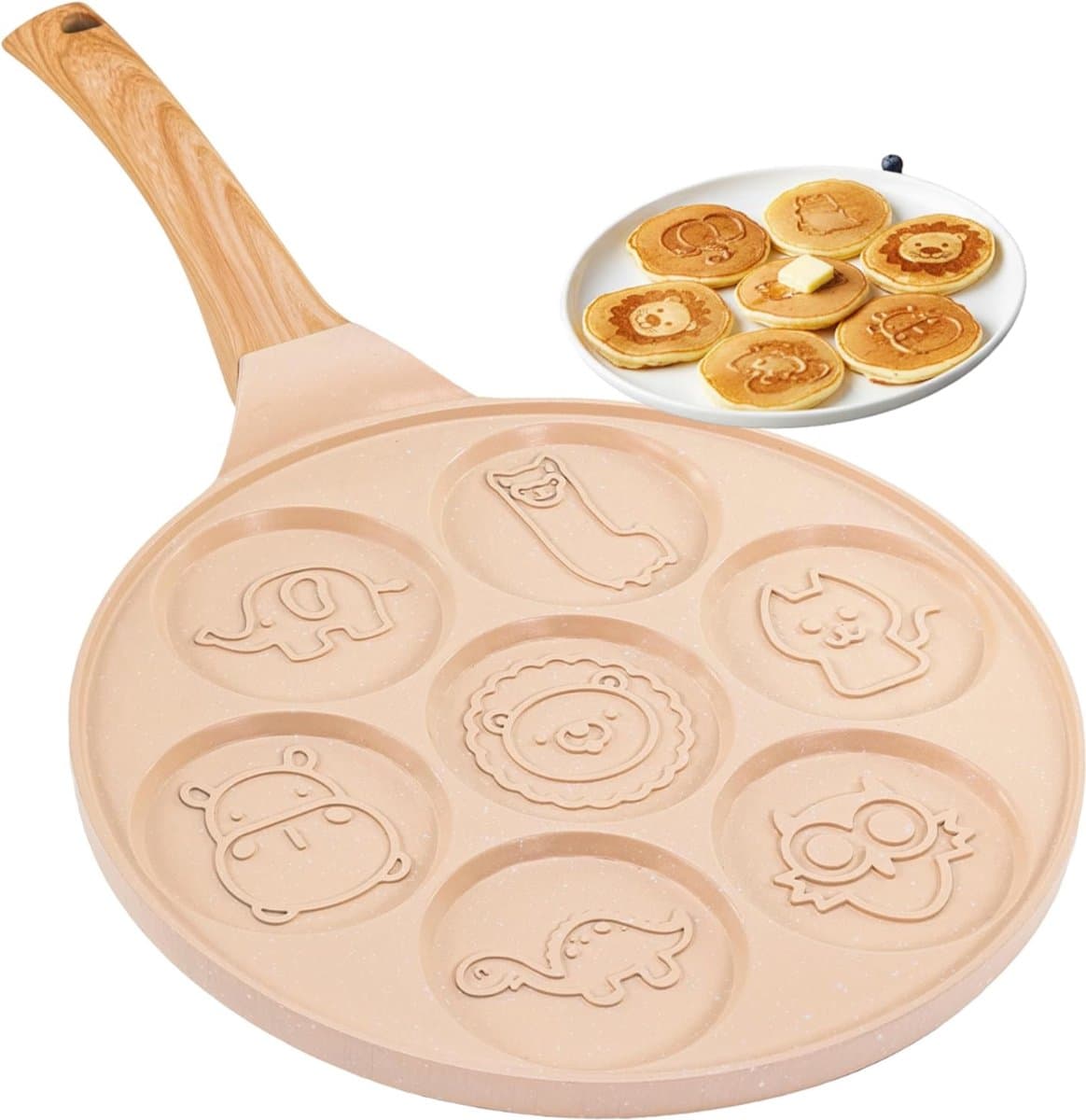Zyrex® Poffertjespan - Poffertjespannen - Poffertjespan Electrisch - Beige - 46cm x 26cm x 6cm
